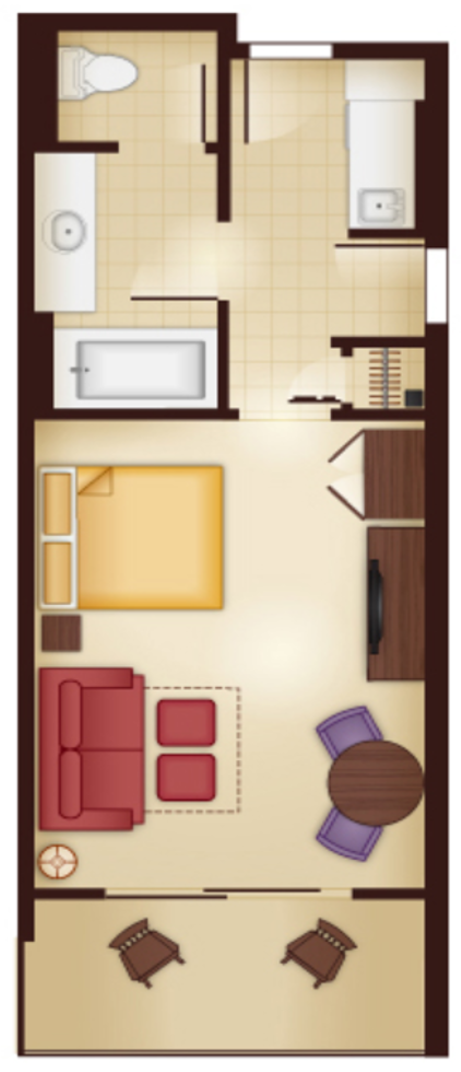 Deluxe Studio room at Disney's Animal Kingdom Villas