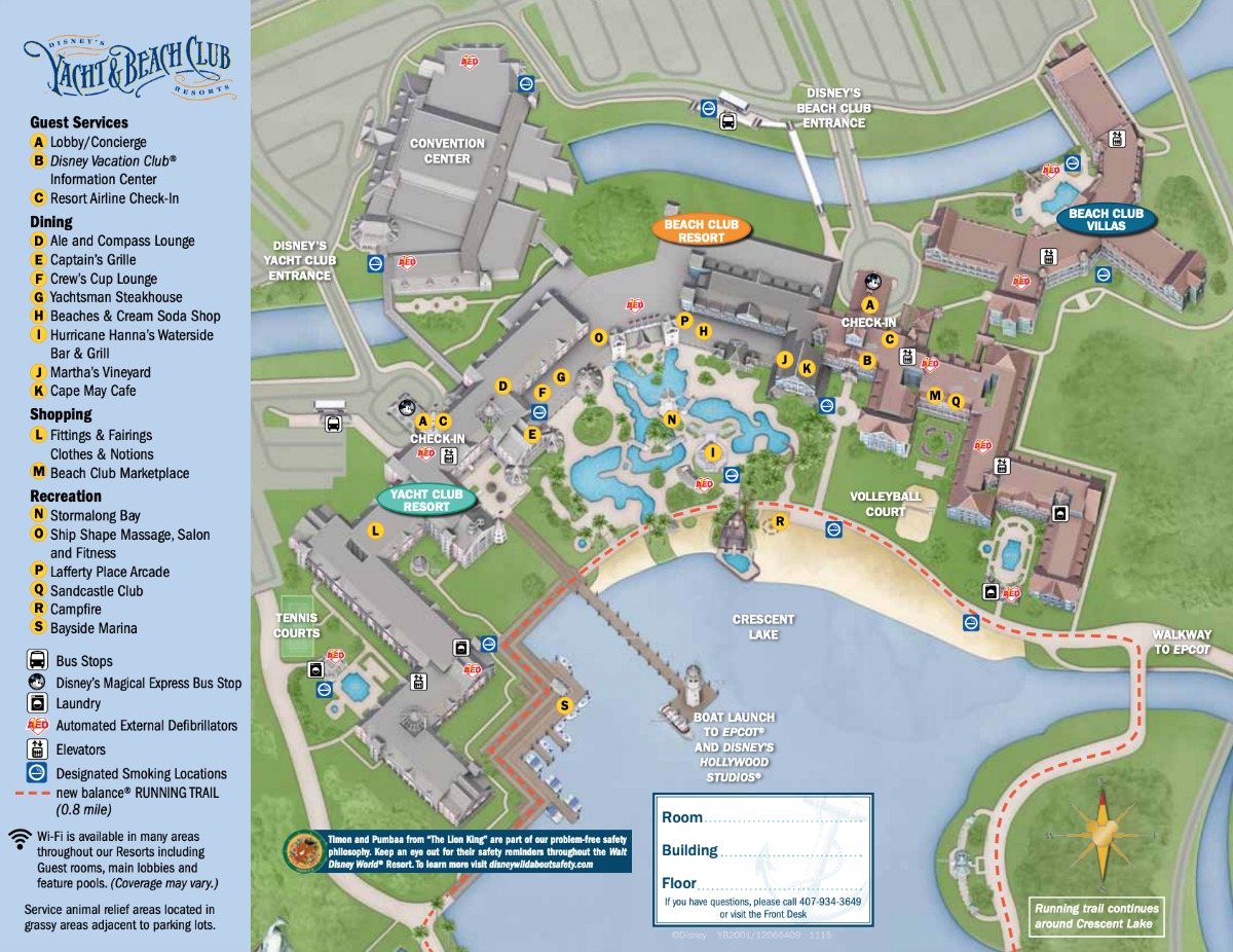 Beach Club Villas resort map