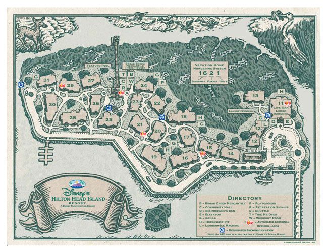 Hilton Head Island Resort map