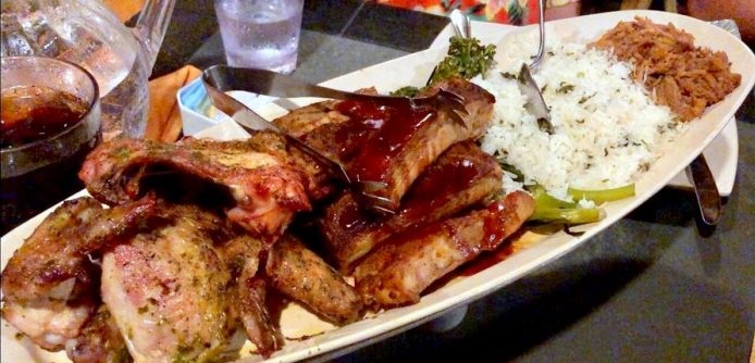 Disney's Spirit of Aloha Dinner Show dining photo