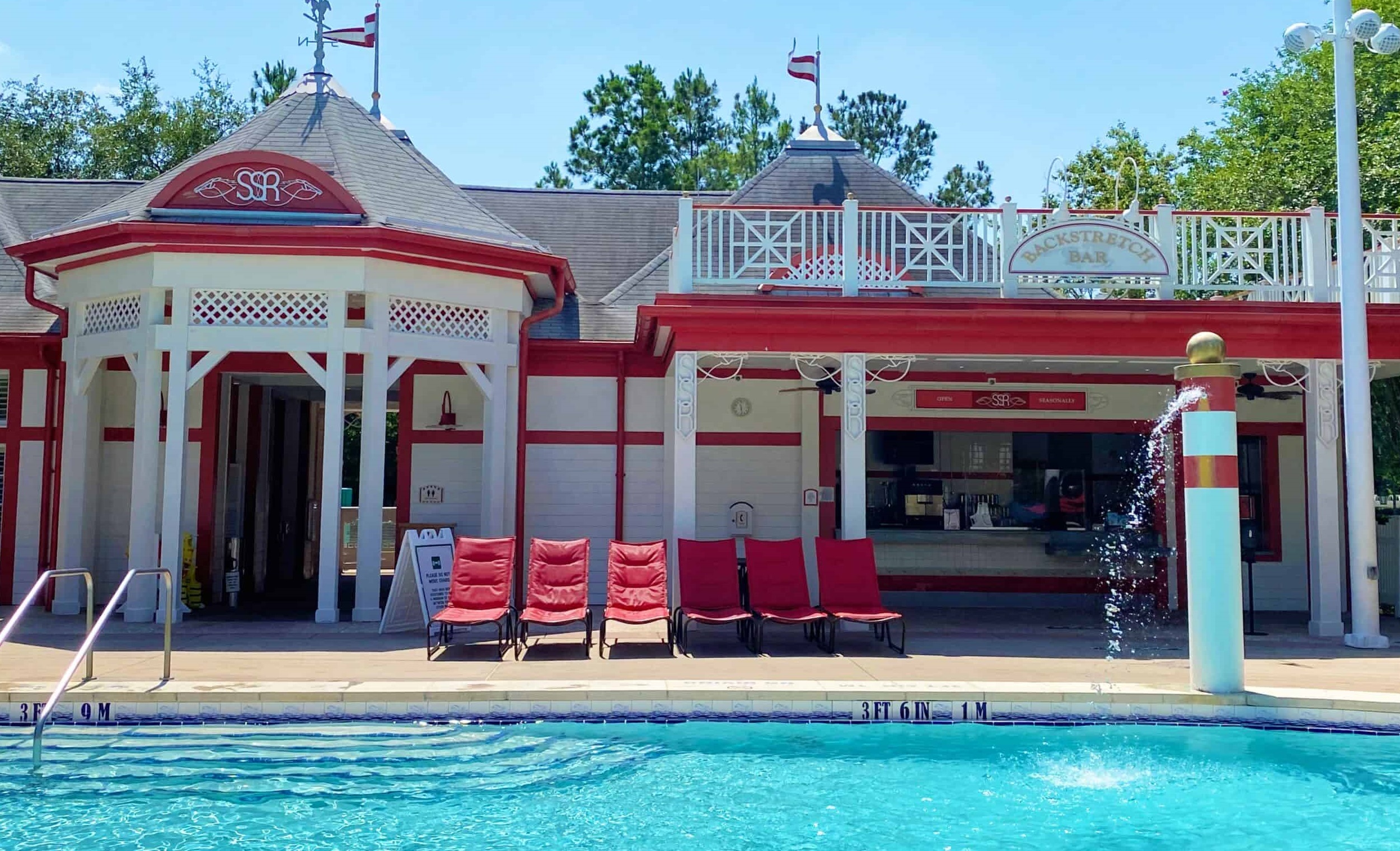Backstretch Pool Bar dining photo