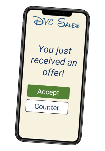 DVC Sales notification preview
